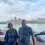 Olga Mazo and Ilya Gruntov during the excursion of the 64th Annual Meeting of the PIAC, Budapest 2022.